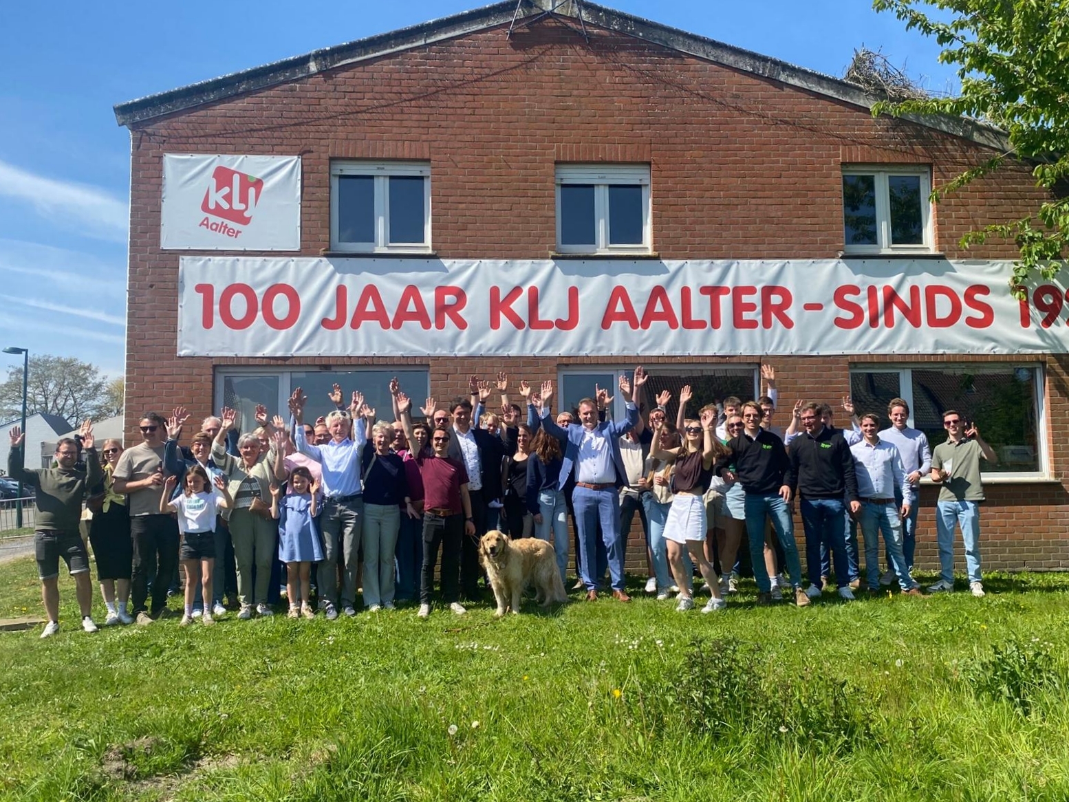 Groepsfoto 100 Jaar KLJ Aalter