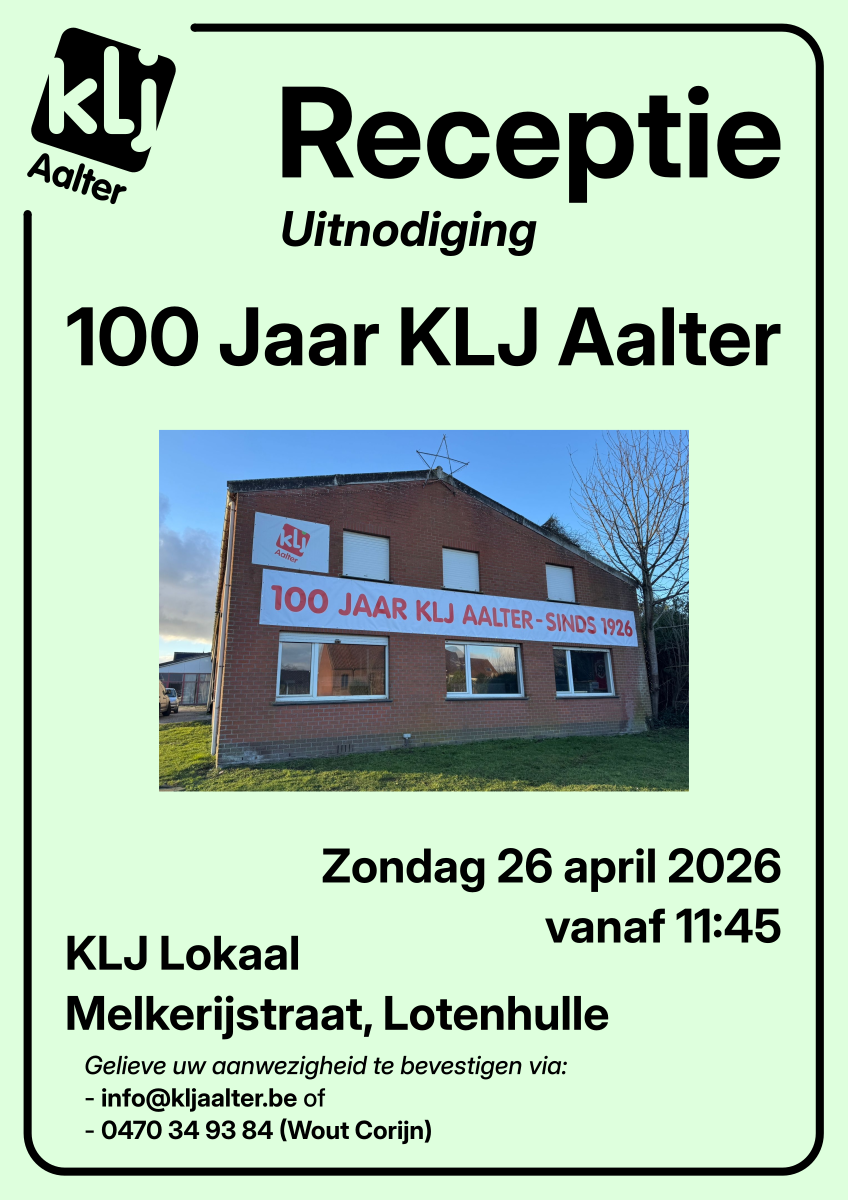 Receptie 100 Jaar KLJ Aalter